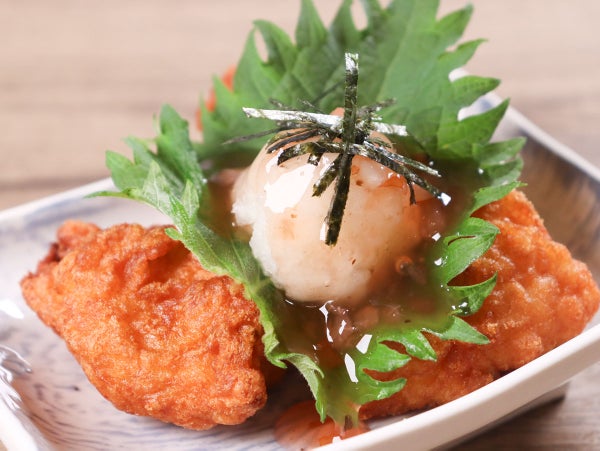 じゅわっと!むね唐揚げのおろし梅しそ仕立て
